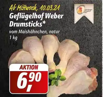 Simmel Geflügelhof Weber Drumsticks 1 kg Angebot