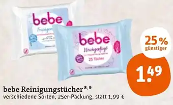 tegut bebe Reinigungstücher 25er Packung Angebot