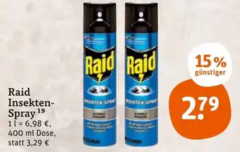 tegut Raid Insekten Spray 400 ml Dose Angebot