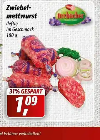 Simmel Drebacher Zwiebelmettwurst 100 g Angebot