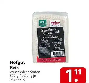 Famila Nord Ost Hofgut Reis Angebot