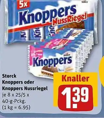 REWE Kaufpark Storck Knoppers Oder Knoppers Nussriegel Angebot