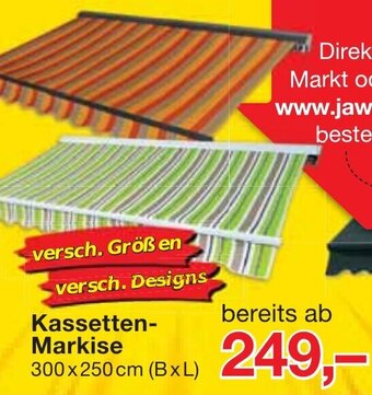 Jawoll Kassetten Markise Angebot