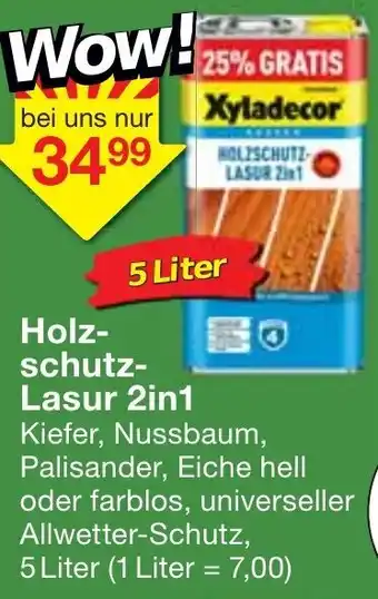 Jawoll Holzschutz Lasur 2in1 Angebot