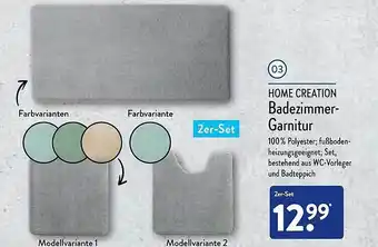 Aldi Nord Home Creation Badezimmer-garnitur Angebot