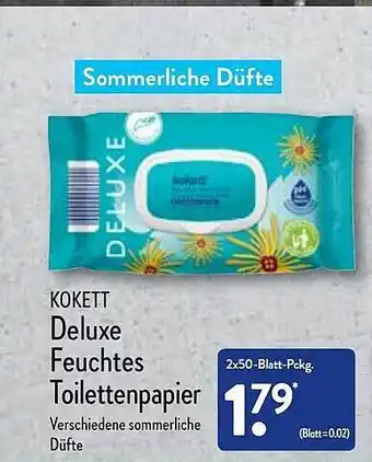 Aldi Nord Kokett Deluxe Feuchtes Toilettenpapier Angebot