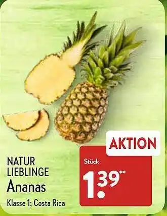 Aldi Nord Natur Lieblinge Ananas Angebot