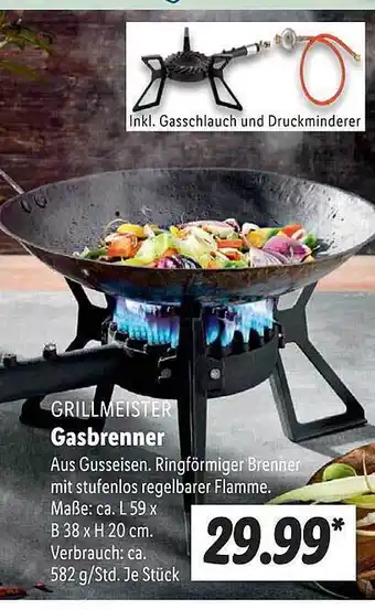 Lidl Grillmeister Gasbrenner Angebot