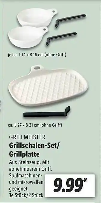 Lidl Grillmeister Grillschalen-set-grillplatte Angebot