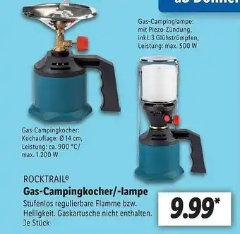 Rocktrail Gas-campingkocher--lampe Angebot bei Lidl