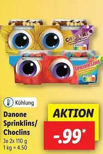 Lidl Danone Sprinklins-choclins Angebot