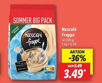 Lidl Nescafé Frappé Angebot