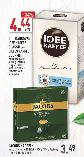 Marktkauf J.j. Darboven Idee Kaffee Classic Oder Eilles Kaffee Gourmet Angebot