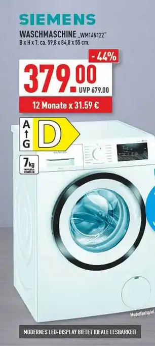 Marktkauf Siemens Waschmaschine Angebot