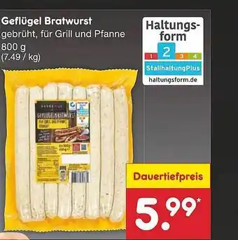 Netto Marken-Discount Geflügel Bratwurst Angebot