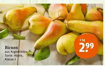 tegut Birnen 1 kg Angebot