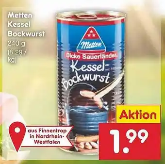 Netto Marken-Discount Metten Kessel Bockwurst Angebot