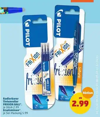 PENNY Radierbarer Tintenroller Frixion Ball Angebot