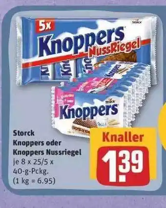 REWE Storck Knoppers Oder Knoppers Nussriegel Angebot