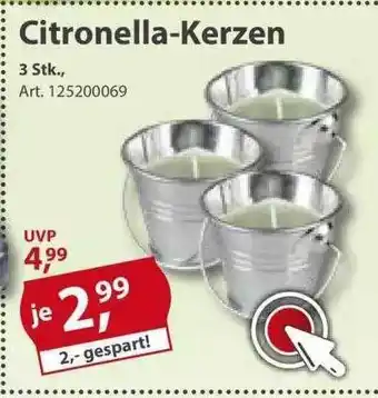 Sonderpreis Baumarkt Citronella-kerzen Angebot