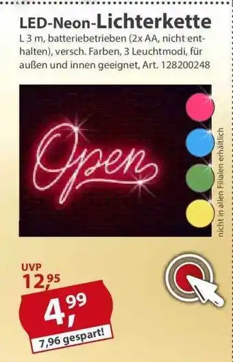 Sonderpreis Baumarkt Led-neon-lichterkette Angebot