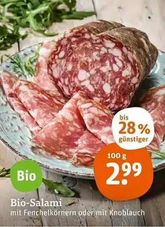 tegut Bio Salami 100g Angebot