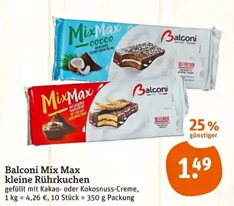 tegut Balconi Mix Max kleine Rührkuchen 350g Angebot