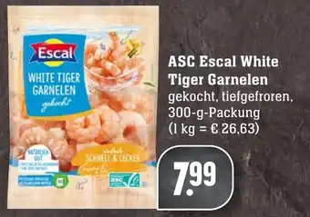 Edeka Neukauf ASC Escal White Tiger Garnelen 300 g Packung Angebot