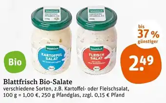 tegut Blattfrisch Bio Salate 250g Angebot