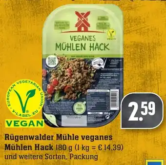 Edeka Neukauf Rügenwalder Mühle Veganes Mühlen Hack 180 g Packung Angebot