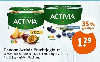 tegut Danone Activia Fruchtjoghurt 460g Angebot