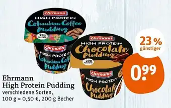 tegut Ehrmann High Protein Pudding 200g Becher Angebot