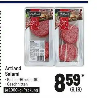 METRO Artland Salami 1000 g Angebot