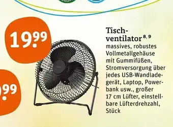 tegut Tischventilator Angebot