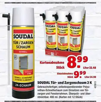 Hagebau Soudal Tür- Und Zargenschaum 2k Angebot