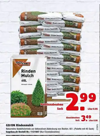 Hagebau Go On Rindenmulch Angebot