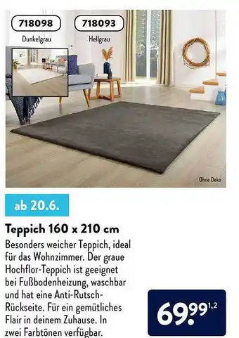 Aldi Nord Teppich 160 X 210 Cm Angebot