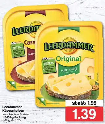 Famila Nord West Leerdammer Käsescheiben 110-160g Angebot