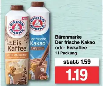 Famila Nord West Bärenmarke Der frische Kakao oder Eiskaffee 1L Angebot