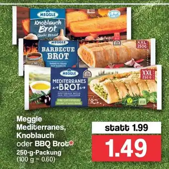 Famila Nord West Meggle Mediterranes, Knoblauch oder BBQ Brot 250g Angebot