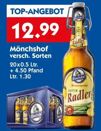 Hol'ab Getränkemarkt Mönchshof 20x0,5 Ltr. Angebot