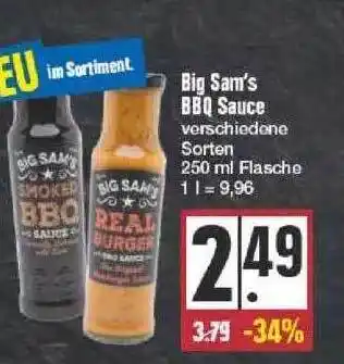 Edeka Big Sam's Bbq Sauce Angebot