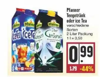 Edeka Pfanner Teegetränk Oder Ice Tea Angebot