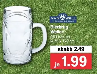 Famila Nord West Bierkrug Wellco 0,5L Angebot