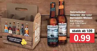 Famila Nord West Störtebeker Atlantic Ale oder Bernstein Weizen 0,5L Angebot