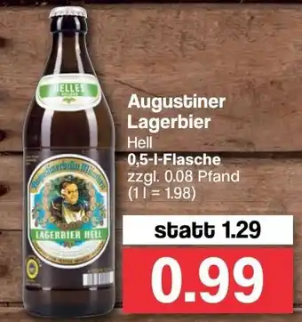 Famila Nord West Augustiner Lagerbier Hell 0,5L Angebot