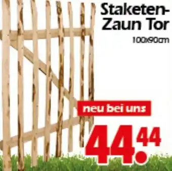 Wreesmann Staketenzaun Tor 100 x 90 cm Angebot