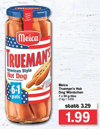 Famila Nord West Meica Trueman's Hot Dog Würstchen 7x50g Angebot