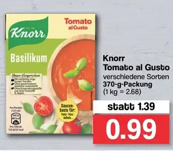 Famila Nord West Knorr Tomato al Gusto 370 g Angebot