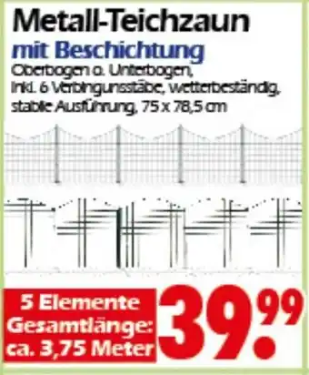 Wreesmann Metall Teichzaun mit Beschichtung Angebot